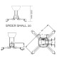 Uchwyt sufitowy do projektora Suprema SPIDER SMALL 20
