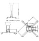 Uchwyt sufitowy do projektora Suprema SPIDER SMALL 3040