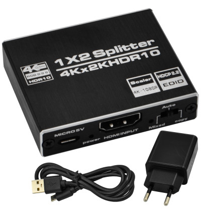 WireWay WW411012 - Rozgałęźnik splitter HDMI 4K