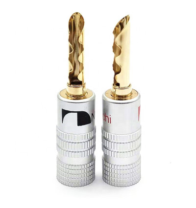 NAKAMICHI A01 - Wtyk głośnikowy bananowy krokodyl 2 szt.