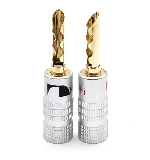 NAKAMICHI A01 - Wtyk głośnikowy bananowy krokodyl 2 szt.