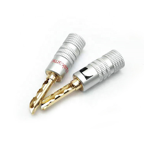 NAKAMICHI A01 - Wtyk głośnikowy bananowy krokodyl 2 szt.