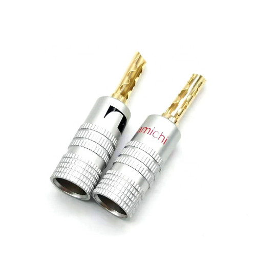 NAKAMICHI A01 - Wtyk głośnikowy bananowy krokodyl 2 szt.