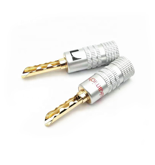 NAKAMICHI A01 - Wtyk głośnikowy bananowy krokodyl 2 szt.