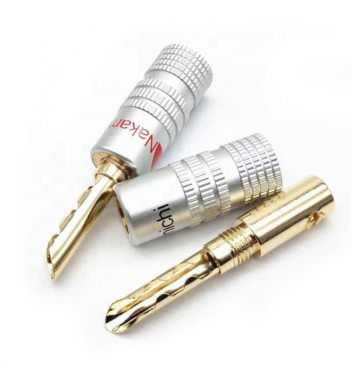 NAKAMICHI A01 - Wtyk głośnikowy bananowy krokodyl 2 szt.