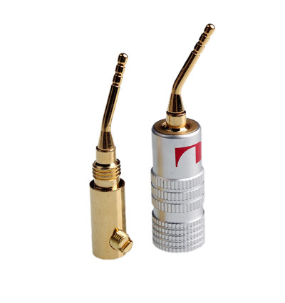 NAKAMICHI A03 - Wtyk głośnikowy bananowy szpilka 2 szt.