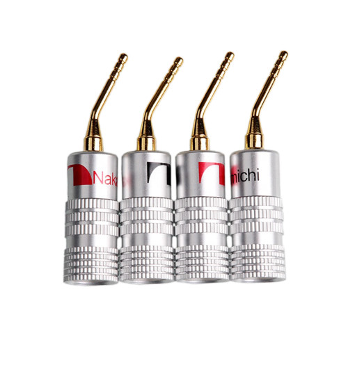 NAKAMICHI A03 - Wtyk głośnikowy bananowy szpilka 4 szt.