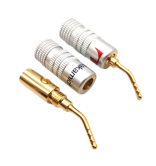 NAKAMICHI A03 - Wtyk głośnikowy bananowy szpilka 8 szt.