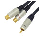 PROLINK ND248 - Rozgałęziacz RCA - 2xGN RCA 0.2 m