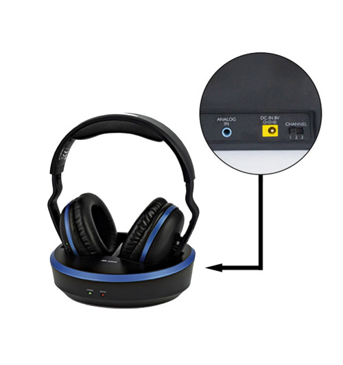 Meliconi HP COMFORT - Bezprzewodowe słuchawki nauszne do telewizora