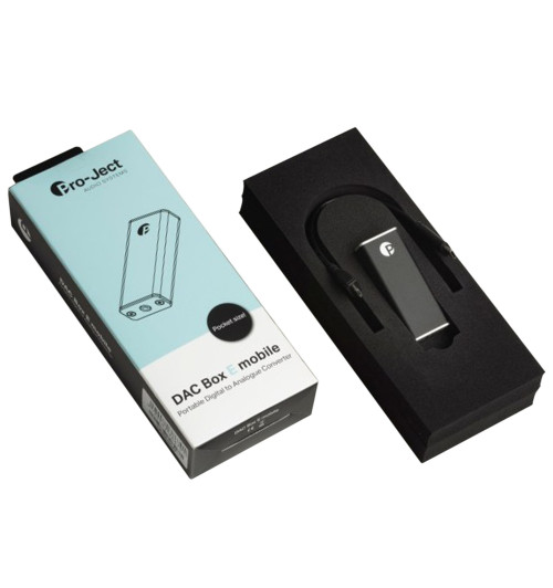 Pro-Ject DAC Box E Mobile - Przenośny przetwornik cyfrowo-analogowy DAC / wzmacniacz słuchawkowy