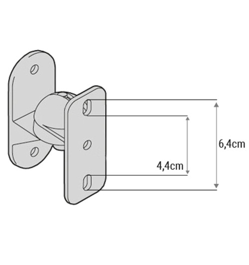 Meliconi Sound 50 - Uchwyty ścienne do głośników (para)