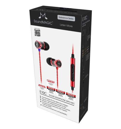 SoundMagic E10C - Słuchawki dokanałowe z pilotem i mikrofonem