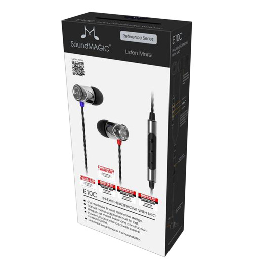 SoundMagic E10C - Słuchawki dokanałowe z pilotem i mikrofonem