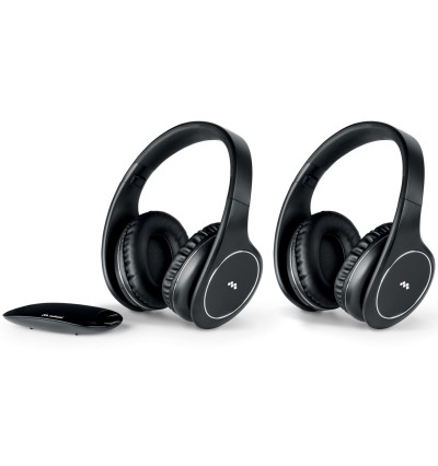 Meliconi HP Easy Digital Double - Bezprzewodowe słuchawki nauszne do telewizora