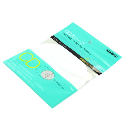 NAGAOKA TS561/3 - Antystatyczne koperty foliowe na płyty CD 20szt.