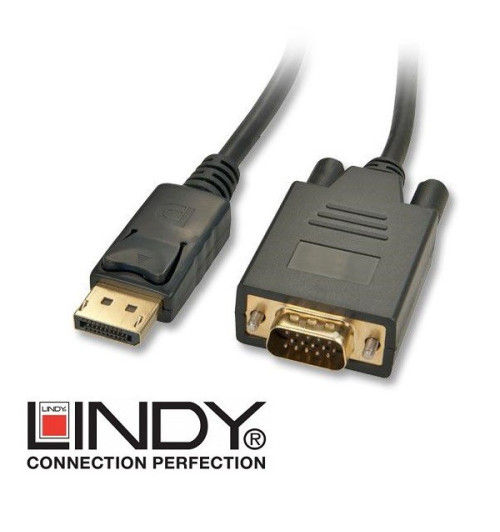Kabel Display Port - VGA (D-Sub) Lindy