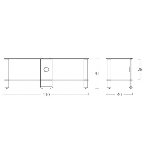 Sonorous NEO2110 - Stolik RTV pod telewizor LCD, LED, plazmę do 46"