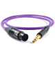 Kabel XLR - stereo 6.3mm Jack Melodika Purple Rain MDJXS
