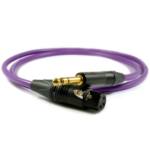Kabel XLR - stereo 6.3mm Jack Melodika Purple Rain MDJXS