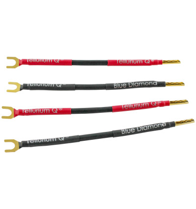 Tellurium Q Blue Diamond Jumpers / Links – Komplet audiofilskich zworków do kolumn