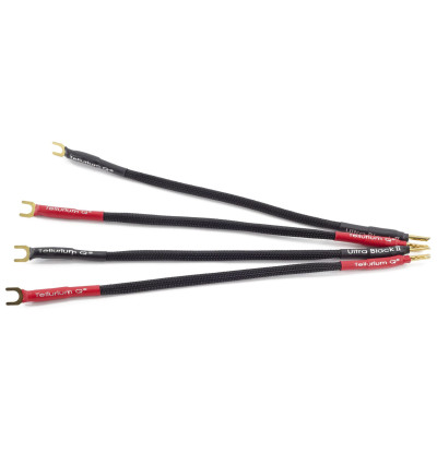Tellurium Q Ultra Black II Jumpers / Links – Komplet audiofilskich zworków do kolumn