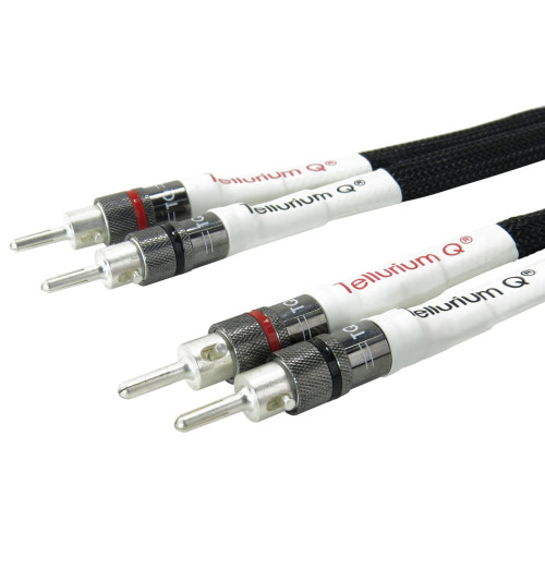 Tellurium Q Silver Diamond Jumpers / Links – Komplet audiofilskich zworków do kolumn