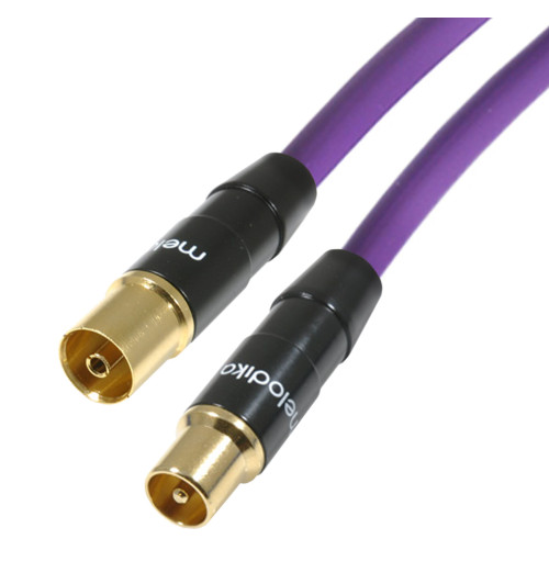 Kabel antenowy wtyk antenowy - gniazdo antenowe Melodika MDANTGW