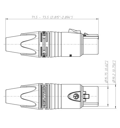 Wtyk XLR 4-pinowy żeński - Neutrik NC4FXX