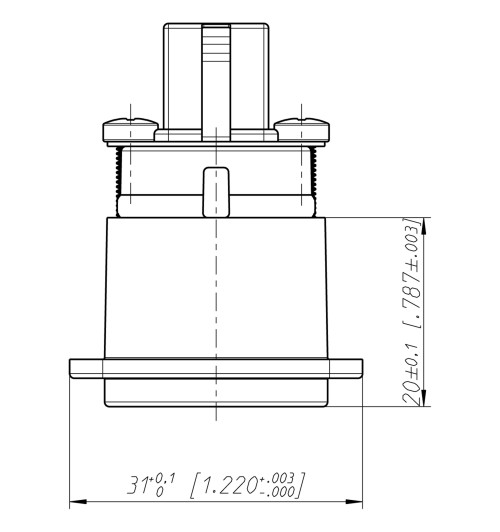 Złącze gniazdo USB 2.0 panelowe D - Neutrik NAUSB-W