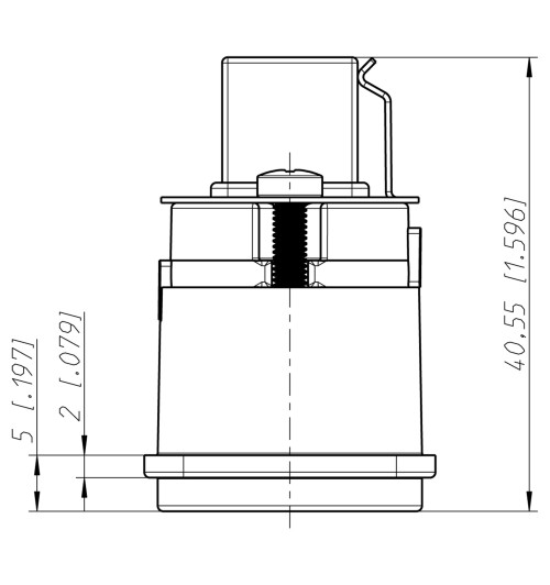 Złącze gniazdo USB 2.0 panelowe D - Neutrik NAUSB-W