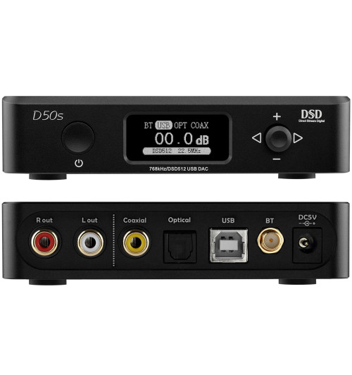 Topping D50s - Przetwornik cyfrowo-analogowy DAC z Bluetooth 5.0