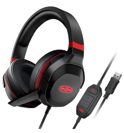 TAKSTAR FORGE - Słuchawki gamingowe USB z mikrofonem i Virtual 7.1 Surround