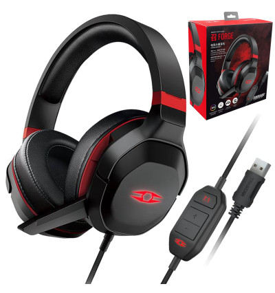 TAKSTAR FORGE - Słuchawki gamingowe USB z mikrofonem i Virtual 7.1 Surround