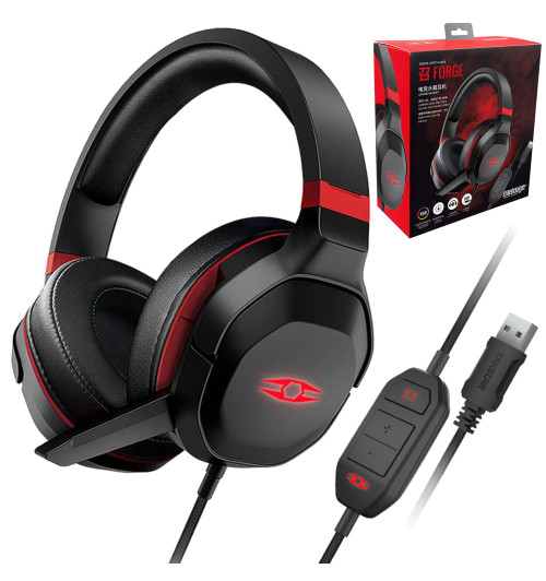TAKSTAR FORGE - Słuchawki gamingowe USB z mikrofonem i Virtual 7.1 Surround
