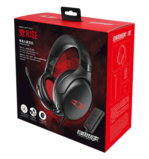 TAKSTAR RISE - Słuchawki gamingowe USB z mikrofonem i Virtual 7.1 Surround