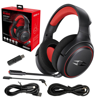 TAKSTAR NOUS - Bezprzewodowe słuchawki gamingowe z mikrofonem i Virtual 7.1 Surround