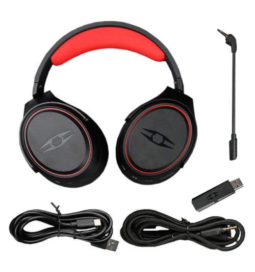 TAKSTAR NOUS - Bezprzewodowe słuchawki gamingowe z mikrofonem i Virtual 7.1 Surround