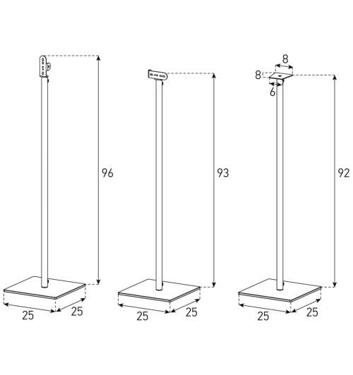 Sonorous SP200 - Stojaki pod kolumny głośnikowe (para)