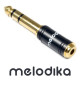 Melodika MDJGMJ  mini Jack 3.5mm - Jack 6.3 mm