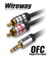 Kabel Jack - 2RCA Wireway 1m