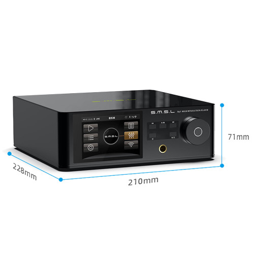 SMSL DP5 - Odtwarzacz sieciowy DAC Hi-Res MQA z DLNA, AirPlay, Wi-Fi, Bluetooth