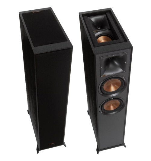 Klipsch R-625FA + R-52C + R-41M + R-100SW - Zestaw kolumn do kina domowego z Dolby Atmos