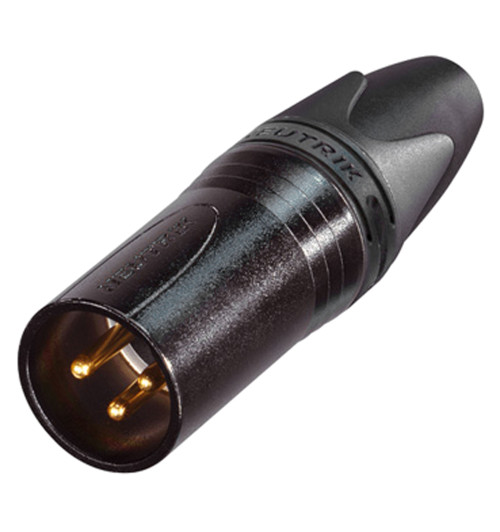 Neutrik NC3FXX-B + NC3MXX-B - Zestaw 2 wtyków 3-pinowych XLR (męski + żeński)