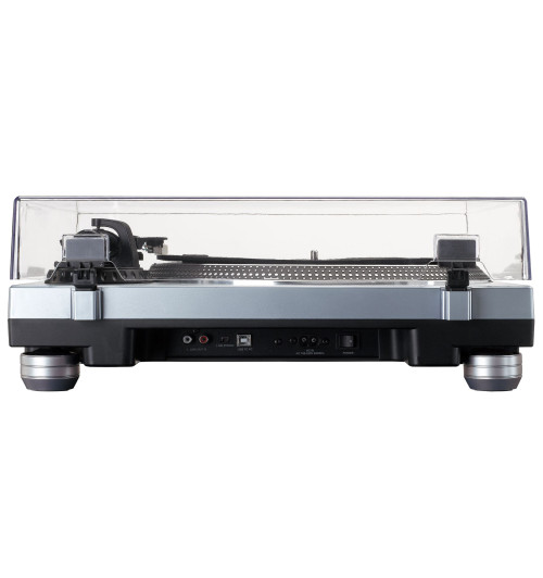 Lenco L-3809ME - Profesjonalny gramofon z napędem bezpośrednim, przedwzmacniaczem i USB