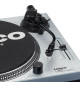 Lenco L-3809ME - Profesjonalny gramofon z napędem bezpośrednim, przedwzmacniaczem i USB