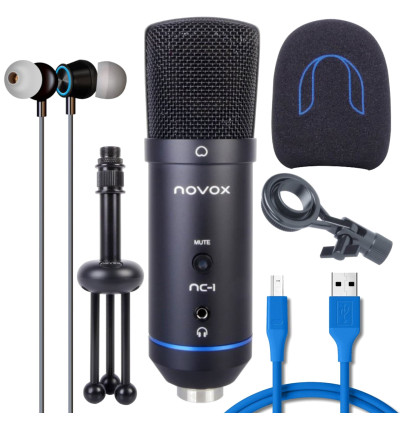 Studyjny mikrofon pojemnościowy USB - NOVOX NC-1 CLASS