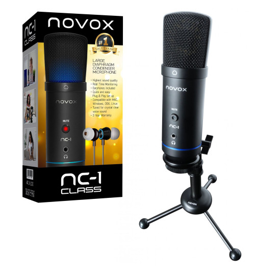 Studyjny mikrofon pojemnościowy USB - NOVOX NC-1 CLASS