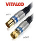 Kabel (przewód) antenowy TV - F (sat) Vitalco