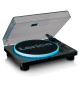 Lenco LS-50LEDBK - Gramofon z podświetleniem LED, głośnikami i USB
